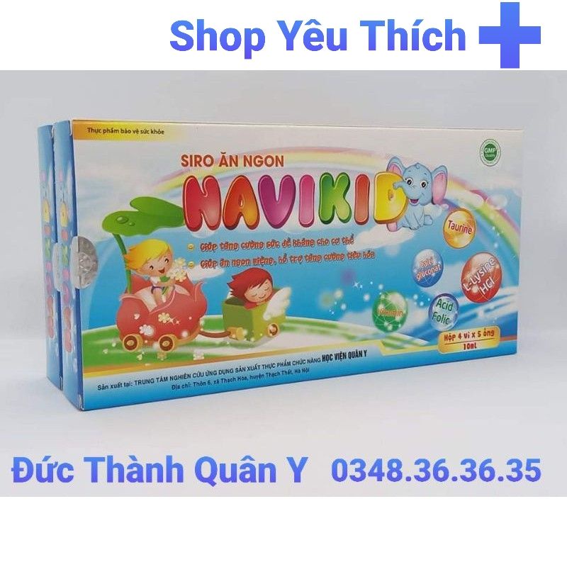 Siro Ăn Ngon Navikid HVQY - Hộp 20 Ống