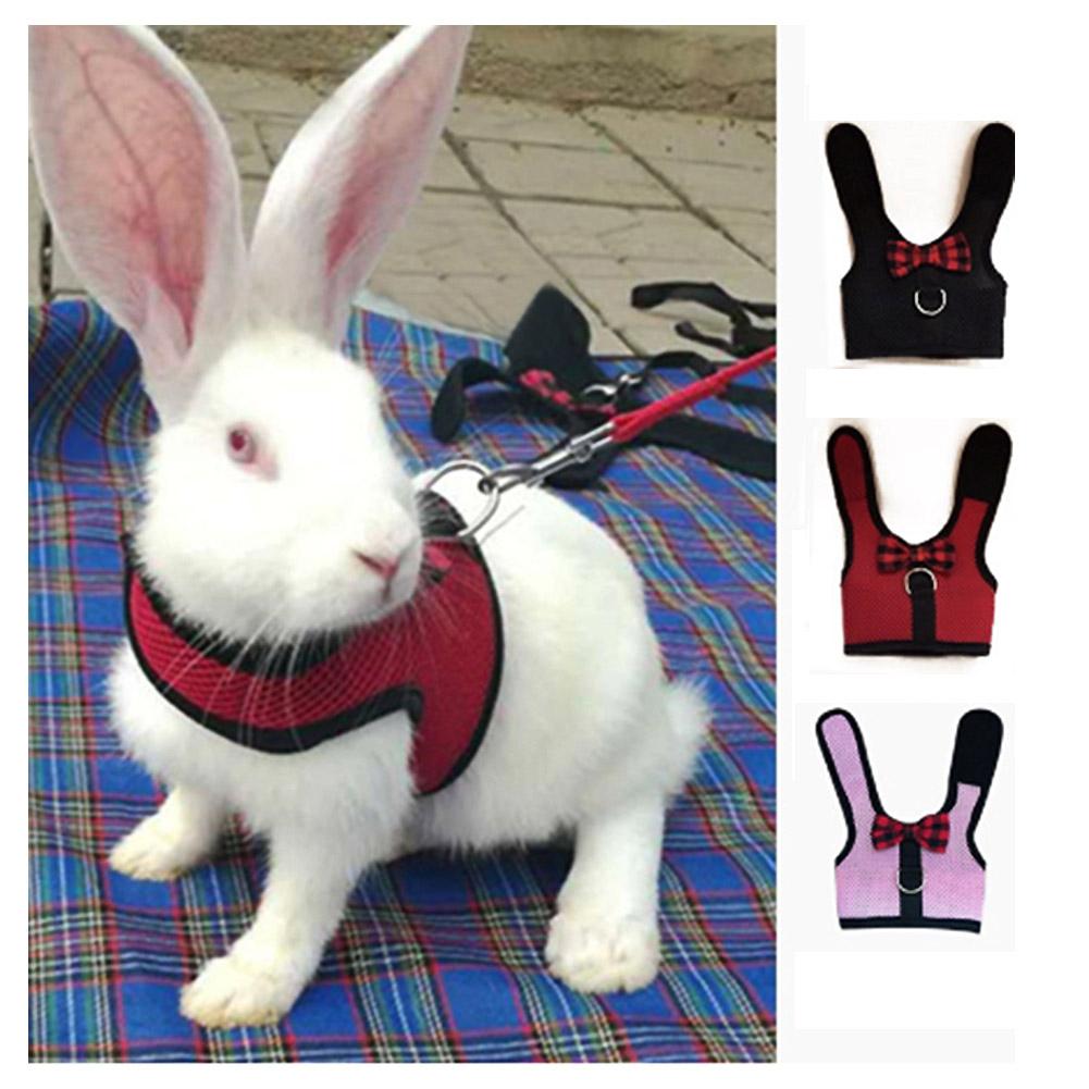 🍒TG Thỏ Hamster Vest Dây nịt Bunny Lưới Dây đeo ngực Dây đeo Chồn Guinea Pig Động vật nhỏ Phụ kiện vật nuôi S / M / L