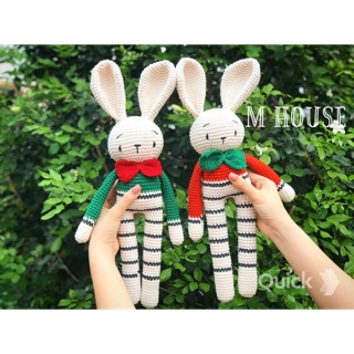 Thỏ chân dài - thú bông handmade cho bé