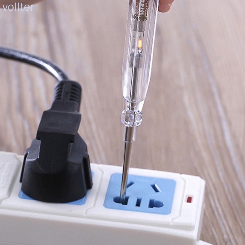 Bút thử điện vỏ nhựa trong suốt dạng tuốc nơ vít chuyên dụng