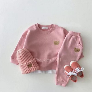 Bộ thun Cotton zip Hàn xịn sò cho bé