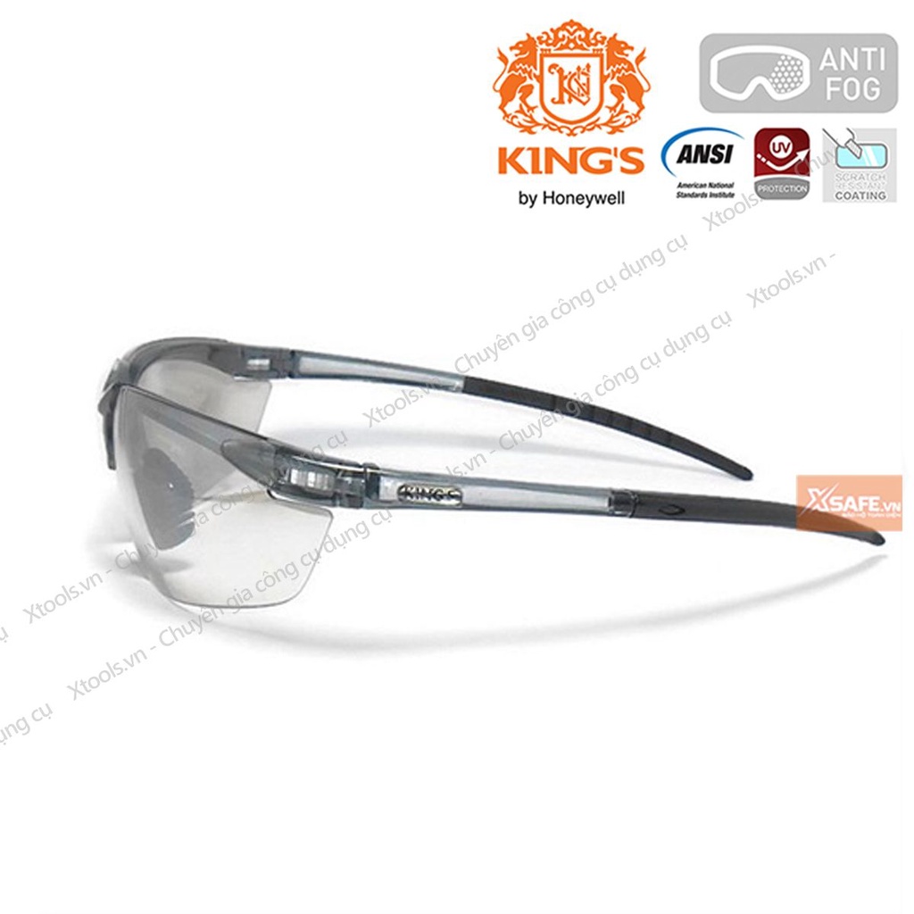 Kính bảo hộ Kings KY711 Kính chống bụi, chống đọng sương, chống tia UV, trầy xước, bảo vệ mắt khi đi xe máy, lao động