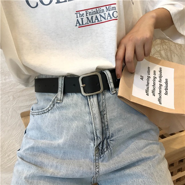 Thắt lưng phong cách Hàn Quốc thời trang đơn giản cho nam nữ