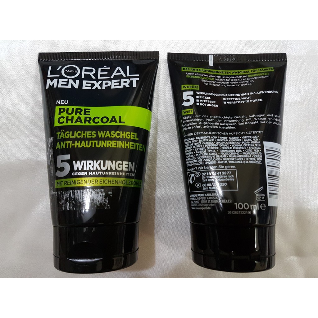 Sữa rửa mặt Loreal Men Expert Pure Charcoal