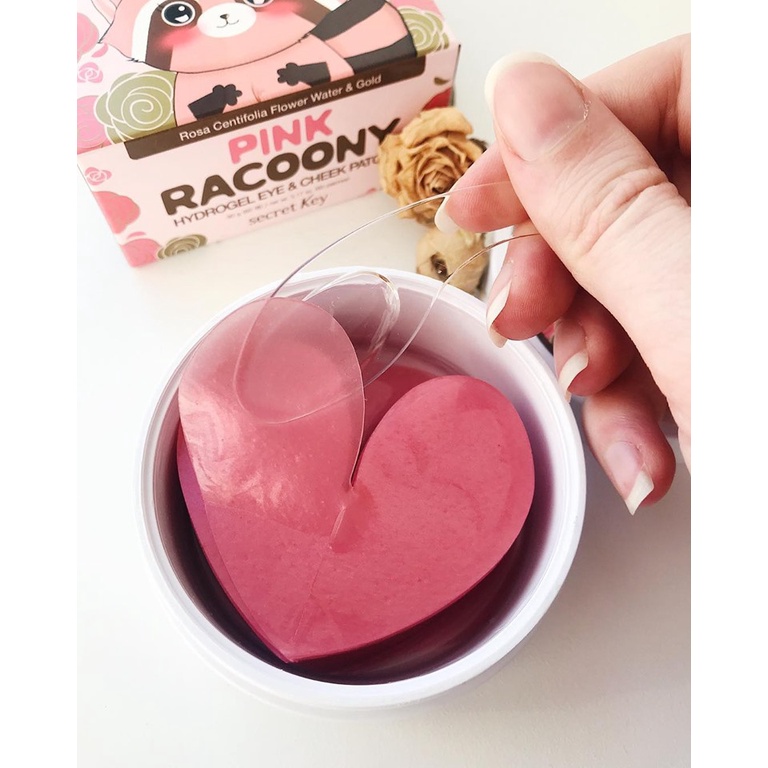 Mặt Nạ Dưỡng Mắt, Giảm Và Ngăn Ngừa Thâm Mụn Secret Key Gold Racoony Hydro Gel Eye & Spot Patch 90g