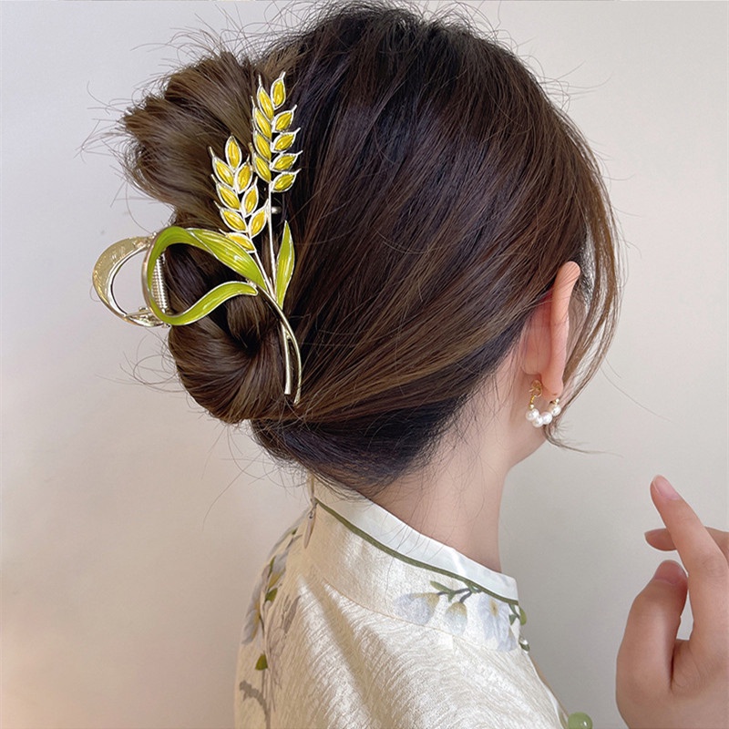 Kẹp Tóc Hình Bông Hoa Đính Pha Lê Thời Trang Dành Cho Nữ