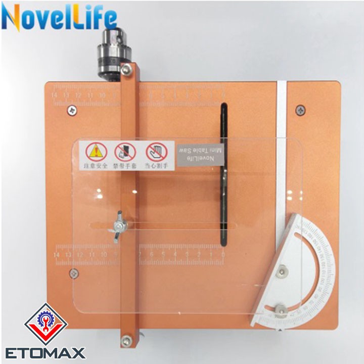 Máy cưa bàn mini đa năng 2 trong 1 mô tơ đôi, cưa kết hợp khoan, mài, cắt, đánh bóng