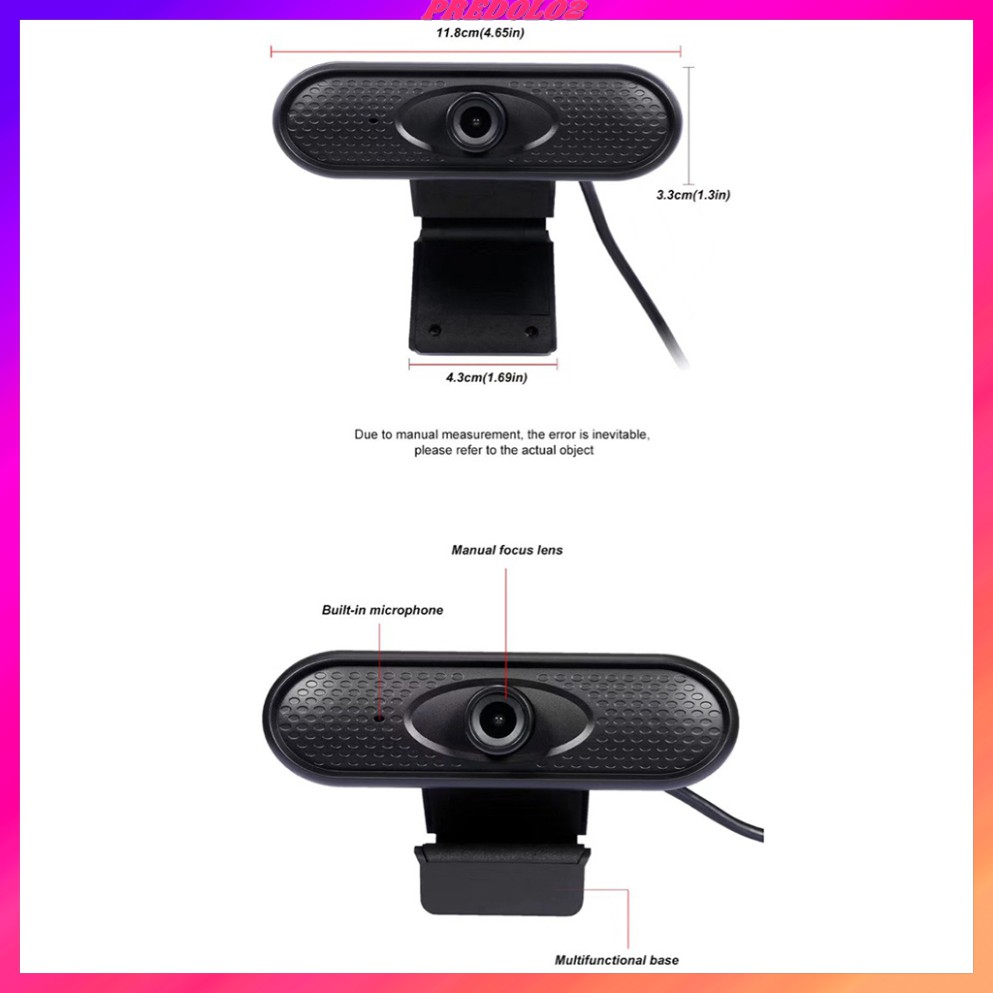 USB Camera Video Recording Web Camera with Microphone For PC
