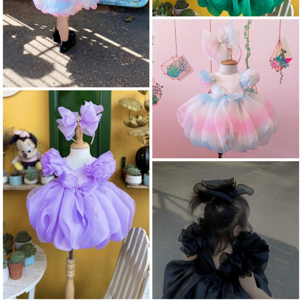 Váy công chúa cho bé gái  1 2 3 4 5 6 tuổ-váy bí,Thời trang cho bé-đâm công chúa cho bé gái, TRẺ EM-Đầm BÉ GÁI- thời tra