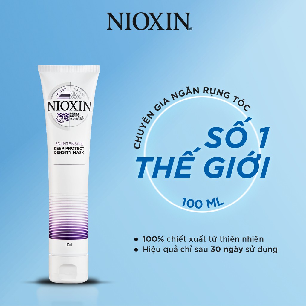 Dầu Hấp Tóc Nioxin 3D Bảo Vệ Tóc Và Da Đầu, Giúp Tóc Vào Nếp Mềm Mượt Intensive Deep Protect Density Mask 150ml/500ml