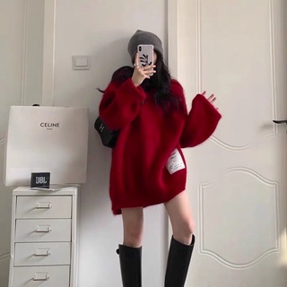 Áo len có mũ form rộng