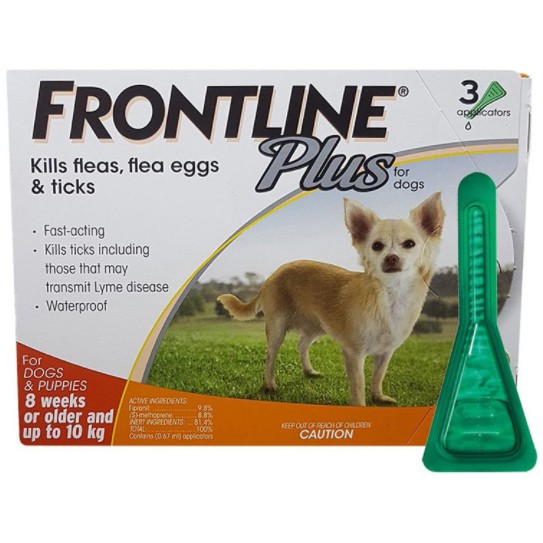 1 TUÝP FRONTLINE PLUS Dog- Loại bỏ ve, ghẻ, bọ chét dạng nhỏ gáy cho chó