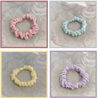 Cột Tóc Vải Scrunchie Nơ Tiểu Thư Hàn Quốc Xinh