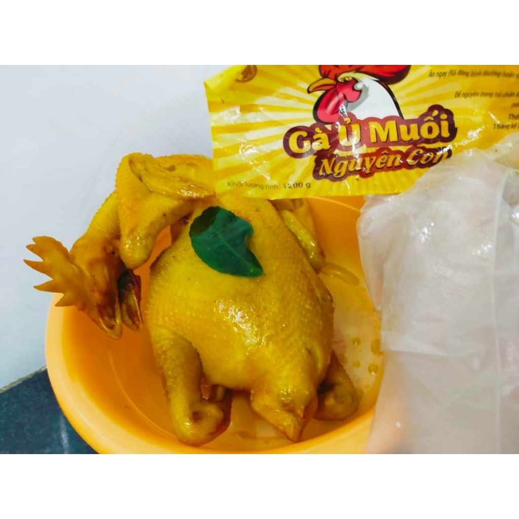 Gà ủ muối hoa tiêu nguyên con 1,2kg Chỉ Giao TPHCM