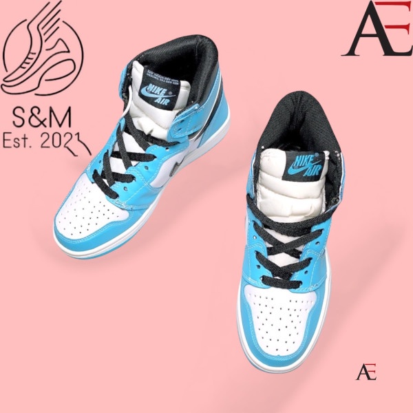 Giày air Jordan 1 Giày sneaker Jodan cổ cao xanh dương nam nữ hot hit 2021 giày kèm boxbill