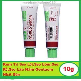 Kem Trị sẹo lồi , sẹo lõm , sẹo  rỗ lâu năm Gentacin của Nhật 10g