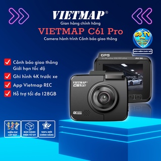 VIETMAP C61 Pro 4K Free lắp HCM - Camera Hành Trình Cảnh Báo Giao Thông