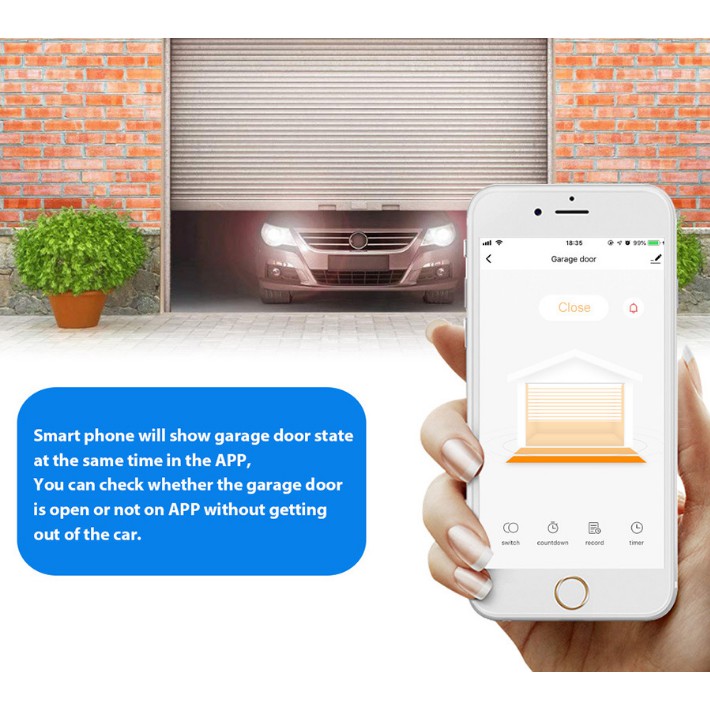 Công Tắc Wifi Tuya Điều Khiển Động Cơ Cổng Tự Động SG01