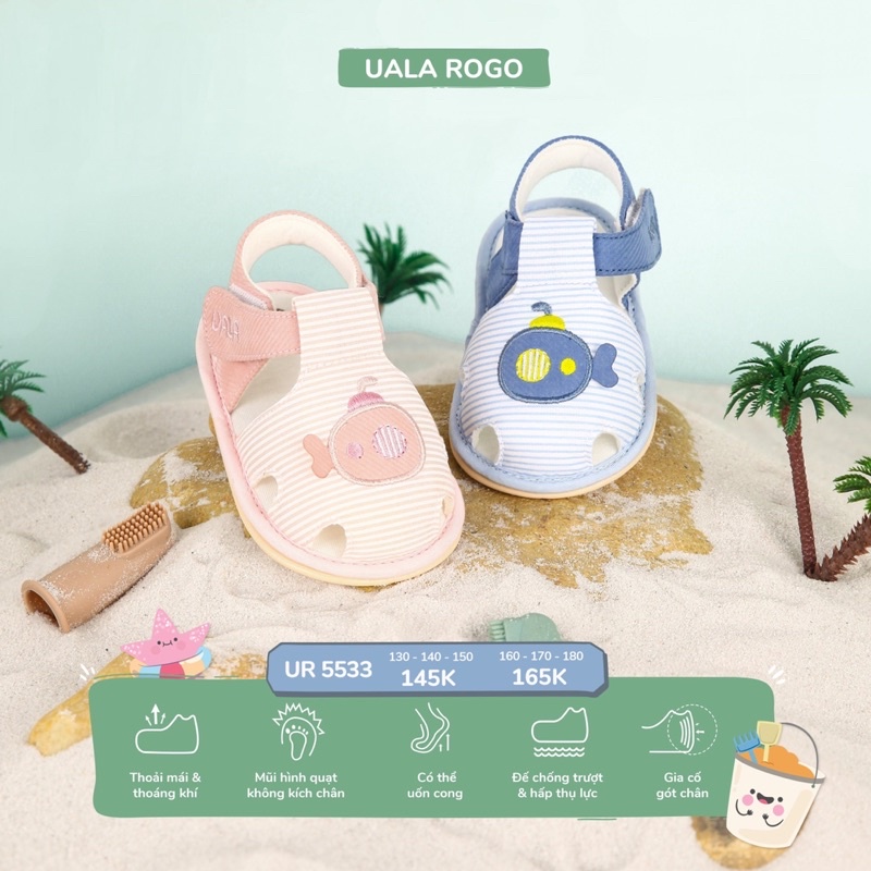 Dép tập đi uala rogo cho bé