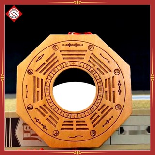 Gương bát quái gỗ đào, gương bát quái trừ tà hóa sát - phong thủy vượng tài