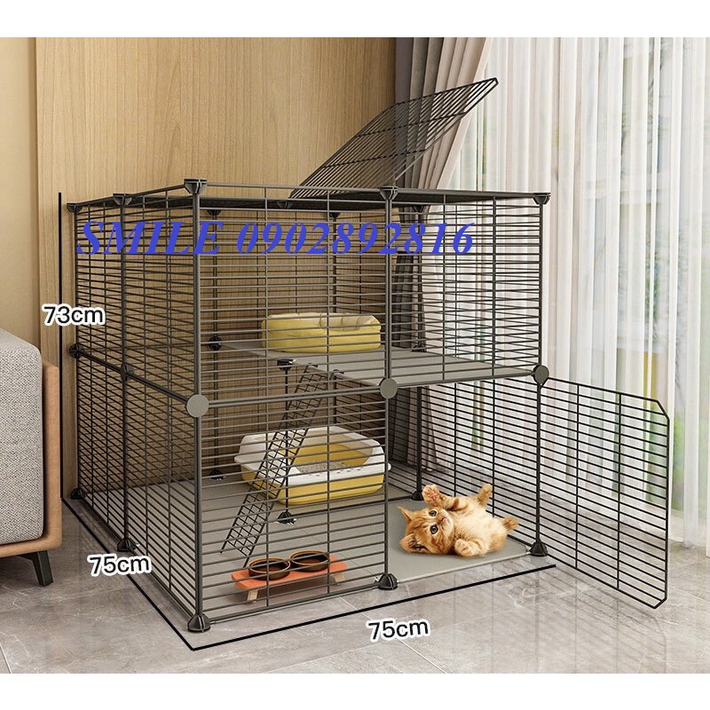 [TẶNG VÒNG CỔ] COMBO CHUỒNG, LỒNG LOẠI LỚN LƯỚI THÉP DÀNH CHO CHÓ MÈO THÚ CƯNG ĐA NĂNG