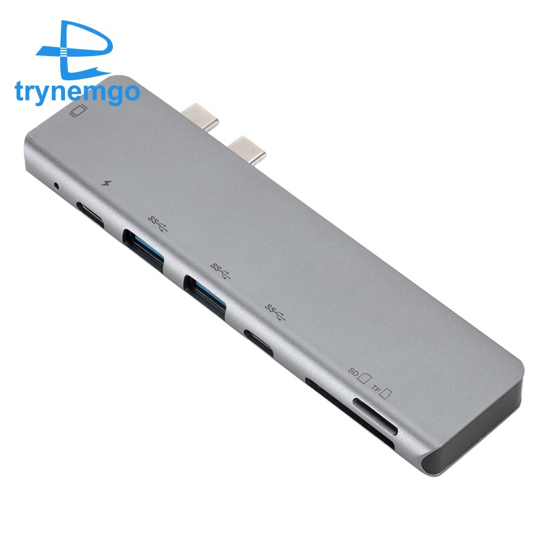 Cổng chuyển đổi 3 cổng type-C 3.1 sang cổng HDM 4K/3 USB C X 2