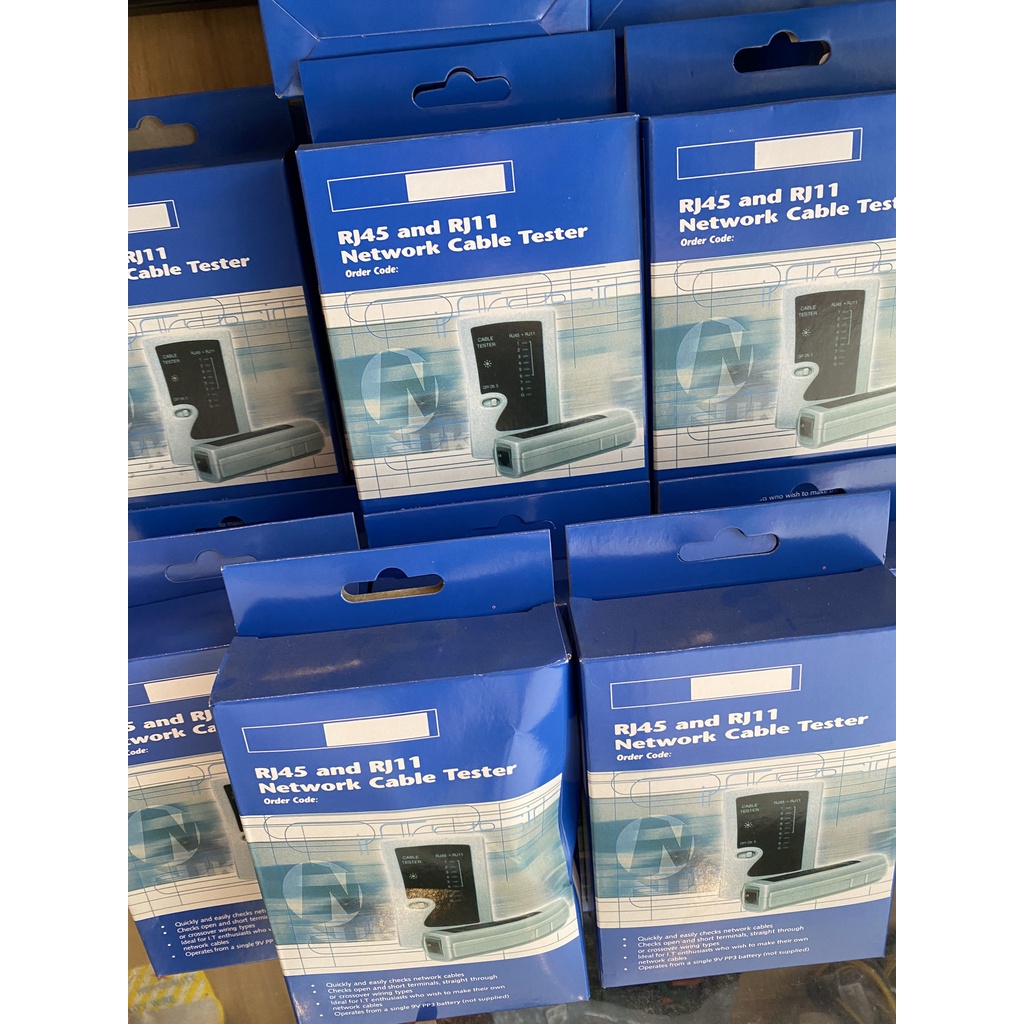Kìm bấm mạng Bosi, Bộ test mạng, Hạt mạng AMP cat5, combo 3 món giá rẻ.