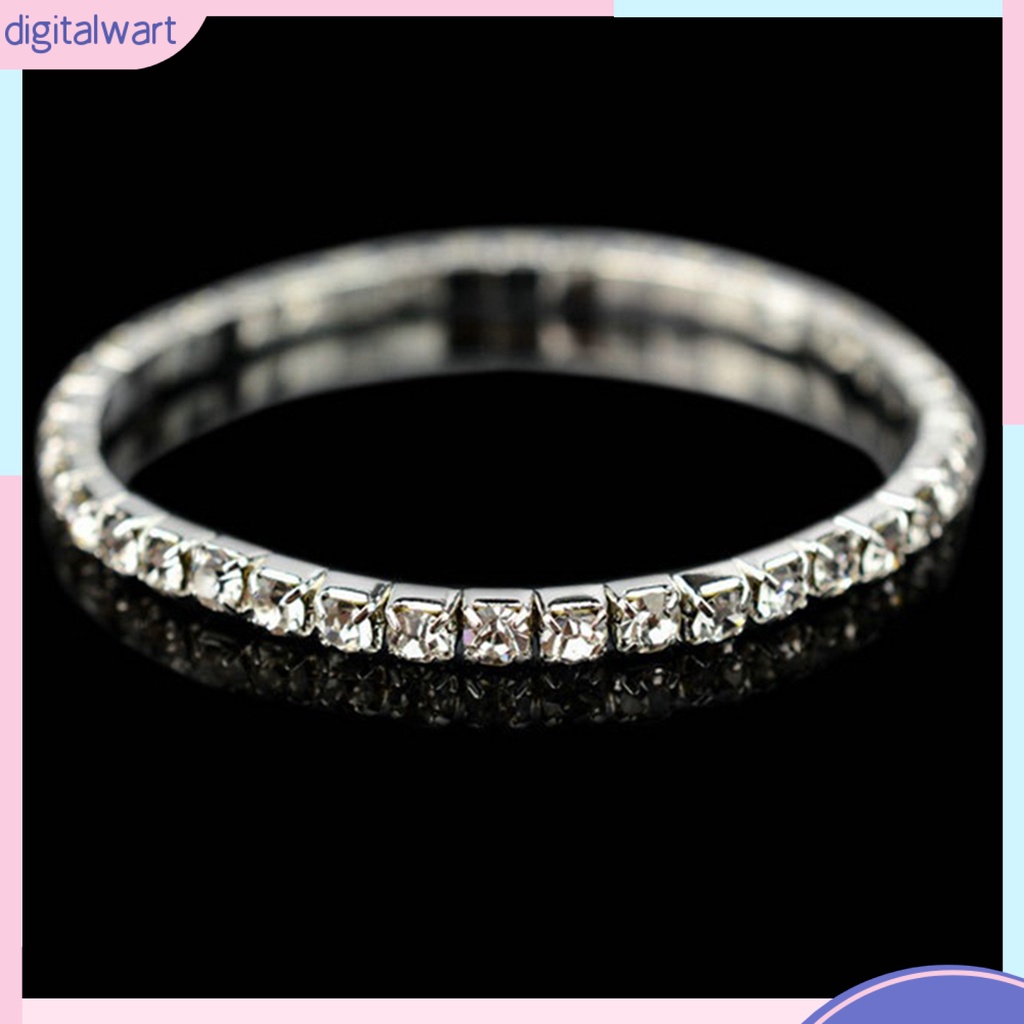 Vòng Tay Hợp Kim Co Giãn Đính Đá Thời Trang Cho Nữ