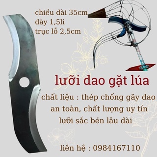 Dao Gặt Lúa Lắp Máy Cắt Cỏ Gặt Lúa Siêu Sắc Nhanh Gọn Hơn So Với Gặt Tay