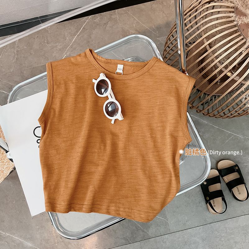 Set Đồ Mùa Hè Hai Món Gồm Áo Denim Và Quần Ngắn Phong Cách Hàn Quốc Hợp Thời Trang Cho Bé Trai / Gái 5 Tuổi