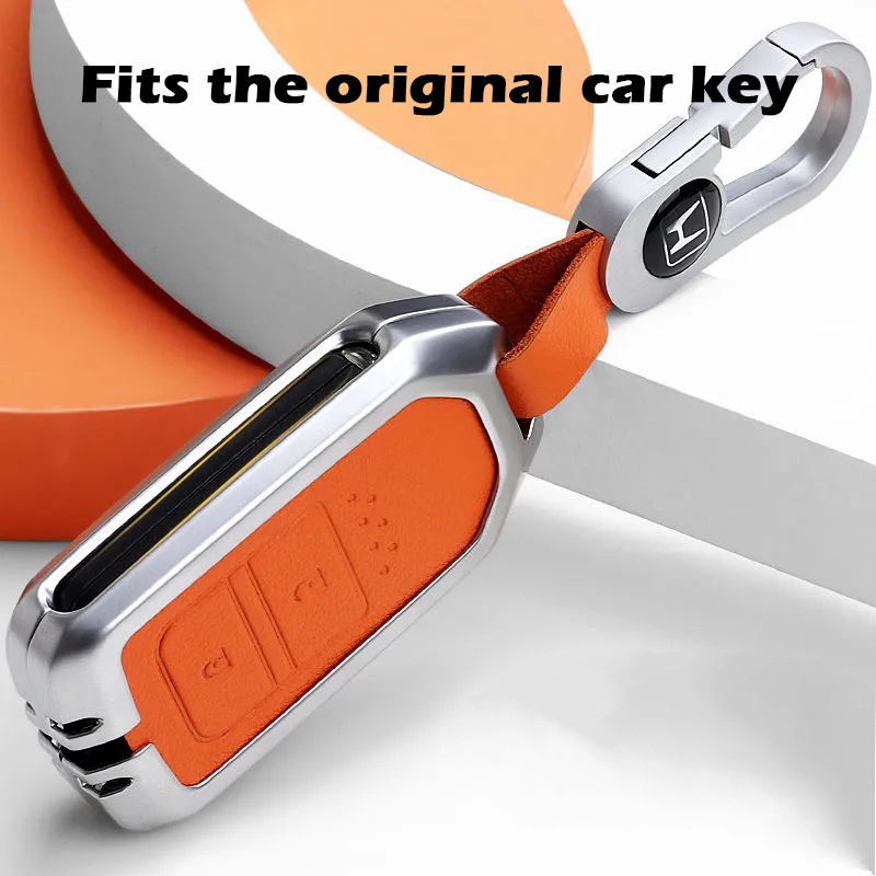 Vỏ Bảo Vệ Chìa Khóa Điều Khiển Từ Xa Bằng Hợp Kim Nhôm Cho Xe Hơi Honda Civic City Jazz Brio BRV