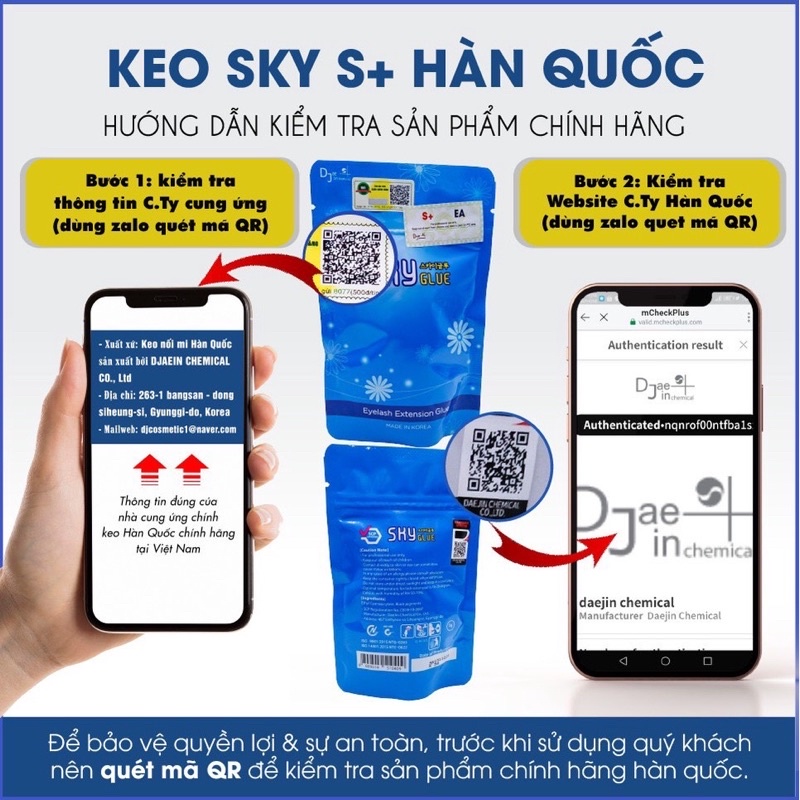 (CHÍNH HÃNG) Keo nối mi Sky S+ Hàn Quốc - Phan Dũng