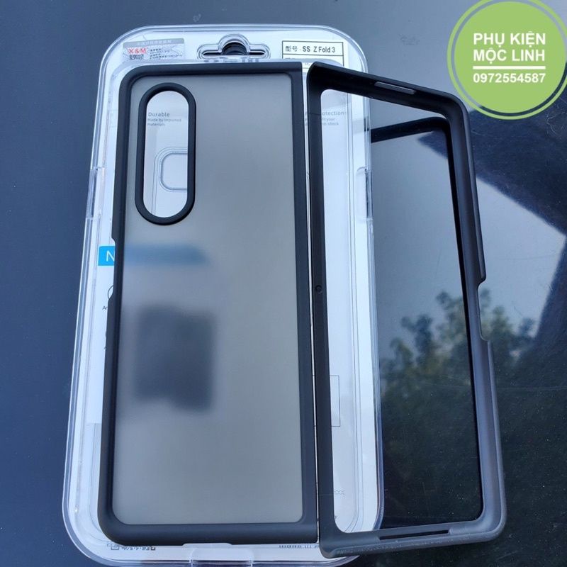 Ốp lưng 2 mặt màu nhám chống vân Samsung Galaxy Z fold3
