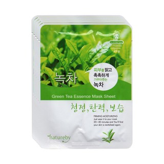 Combo 5 cái Mặt nạ dưỡng da TRÀ XANH - NATUREBY Hàn Quốc