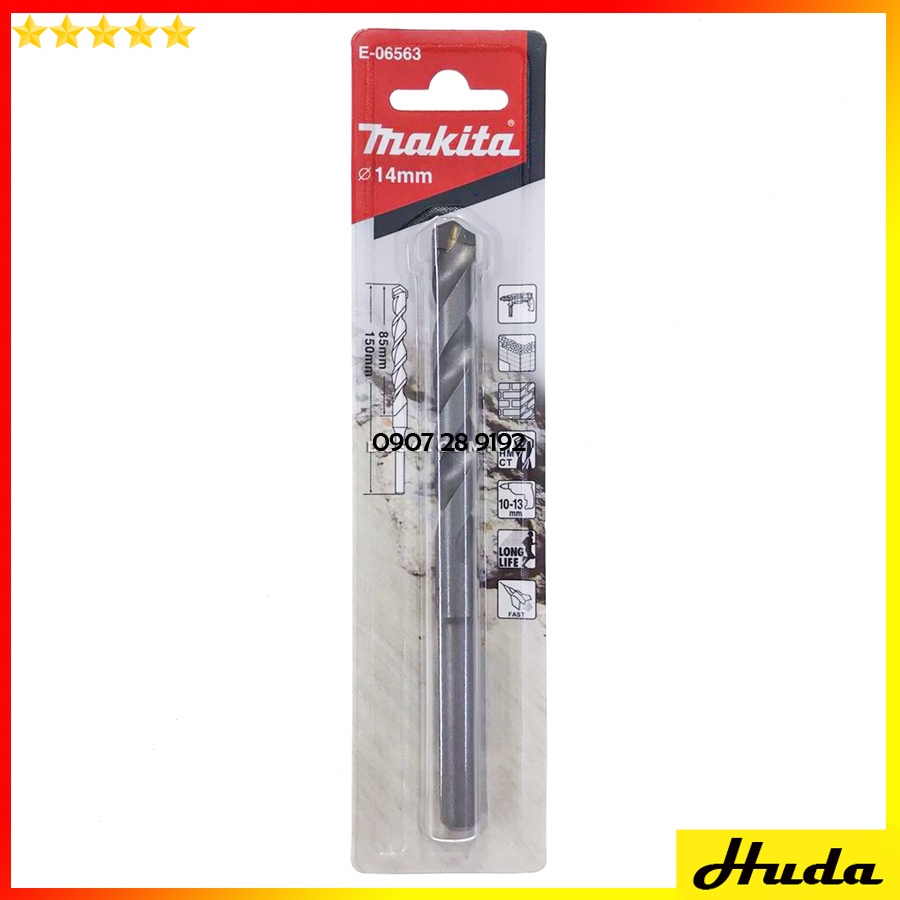 Mũi khoan tường chân trụ 6.0-14.0x150mm Makita