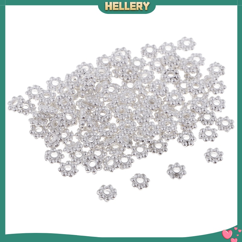 Set 200 Hạt Đồng 6mm Hình Hoa Cúc Làm Trang Sức