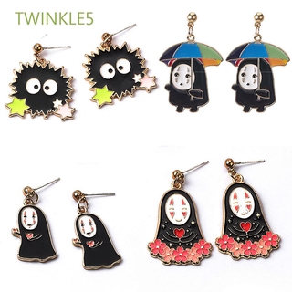 Đôi Khuyên Tai Kim Loại Hình Quạt Phong Cách Anime Sáng Tạo Cho Nữ Twinkle5