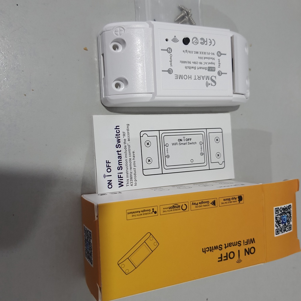 Công tắc hẹn giờ bật tắt bằng điện thoại kết nối wifi smart life 10A 220v công tắc wifi