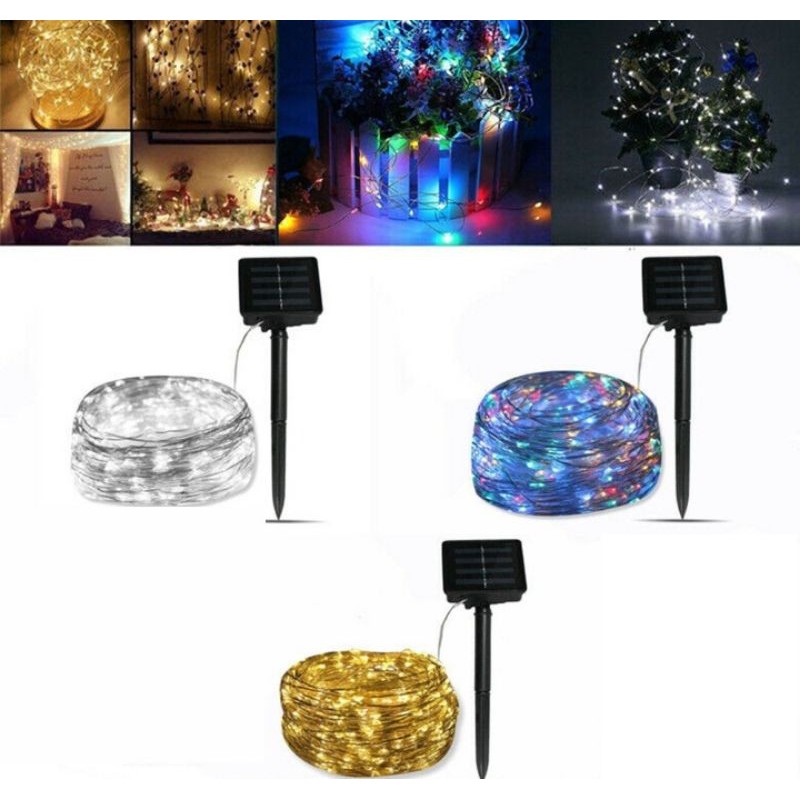 SIÊU RẺ SIÊU ĐẸP VỚI BỘ DÂY ĐÈN LED TRANG TRÍ CẢM BIẾN NĂNG LƯỢNG MẶT TRỜI NHIỀU CHẾ ĐỘ SÁNG CỰC ĐẸP