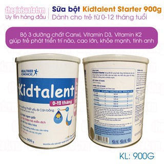 Sữa Kidtalent Starter 900g (cho trẻ từ 0-12 tháng)