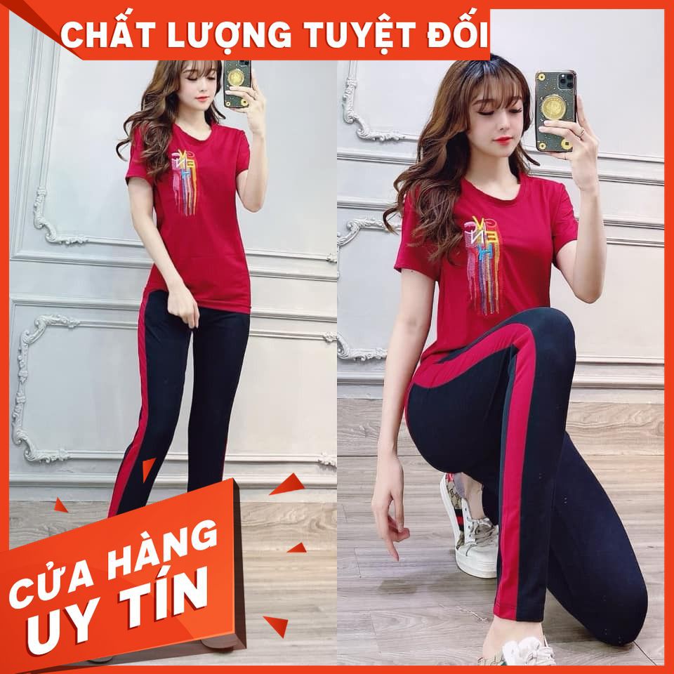 [FREESHIP] Đồ bộ cototn nữ họa tiết thêu , quần dài - Siêu Rẻ Đẹp