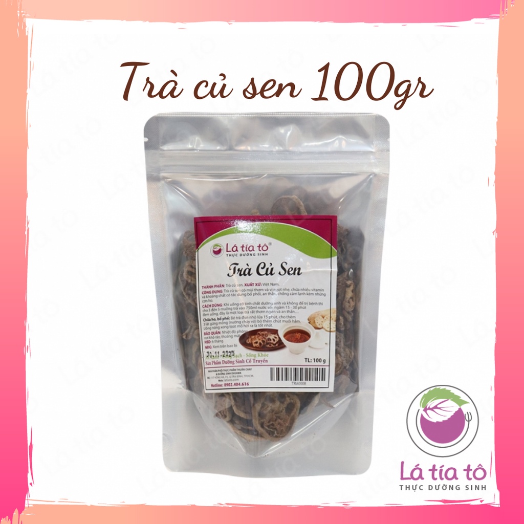 TRÀ CỦ SEN KHÔ AN THẦN NGỦ NGON 100gr - LÁ TÍA TÔ