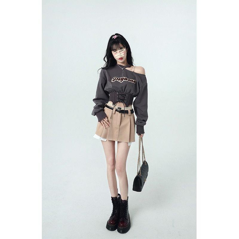 Áo Nữ Tay Dài Trễ Vai Phong Cách Hàn Quốc Thời Trang