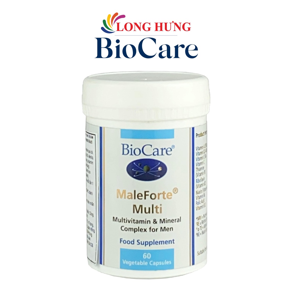 Vitamin tổng hợp dành cho nam giới BioCare MaleForte Multi (60 viên)