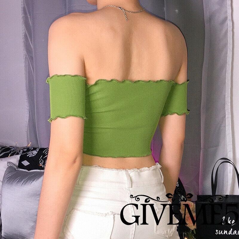 Áo thun nữ ngắn tay cổ tròn hở eo quyến rũ | BigBuy360 - bigbuy360.vn