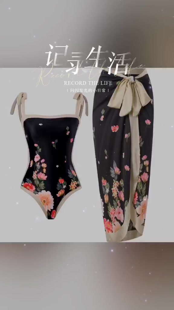 [Mã FATREND18J giảm đến 30k đơn 99k] Bikini đi biển đồ bơi nữ liền thân Retro Mẫu in Bộ 2 mảnh Có Bán Tách Rời | BigBuy360 - bigbuy360.vn