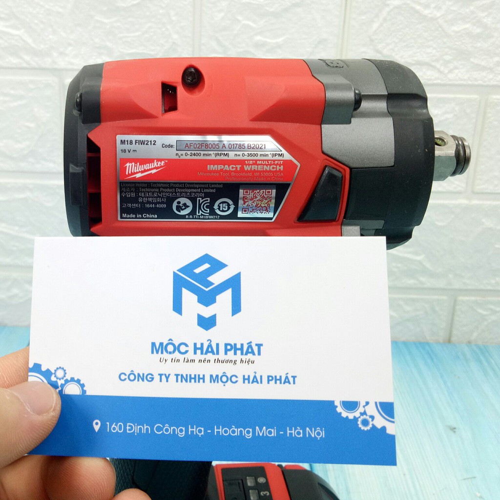 Máy bắt bulong MILWAUKEE M18 FIW212 chính hãng - Nghề Mộc