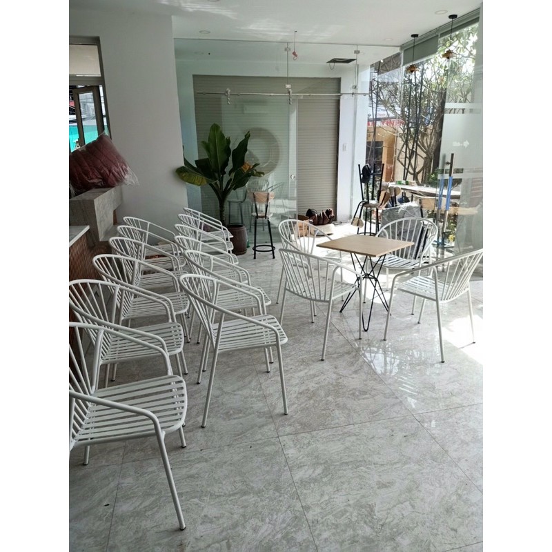 Ghế coca cafe sắt sơn tĩnh điện