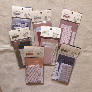 P058 - Note Paper Package - Bộ giấy nền nhiều màu