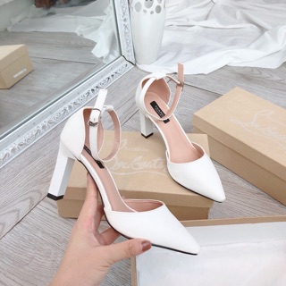 Giầy Cao Gót Da Vân Đế Trụ